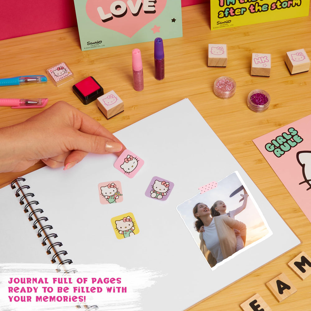 Hello Kitty scrapbook kit wooden letters for personalized titles and captions