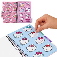Hello Kitty stickers on journaling pages boost creative self-expression