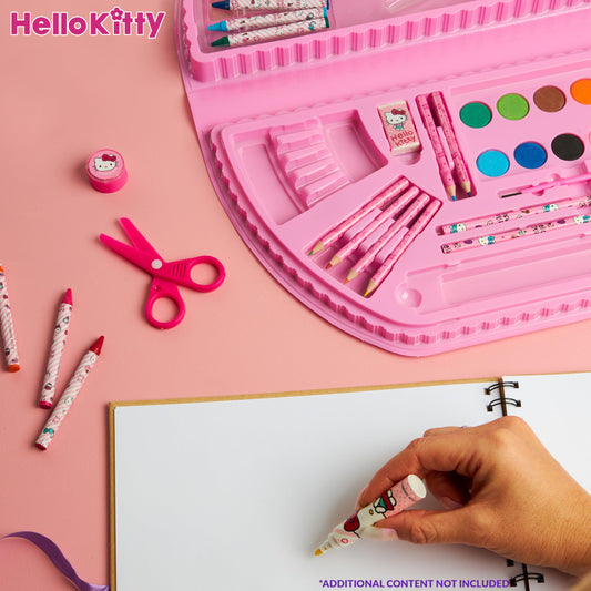 Hello Kitty watercolor paints with palette for vibrant art projects