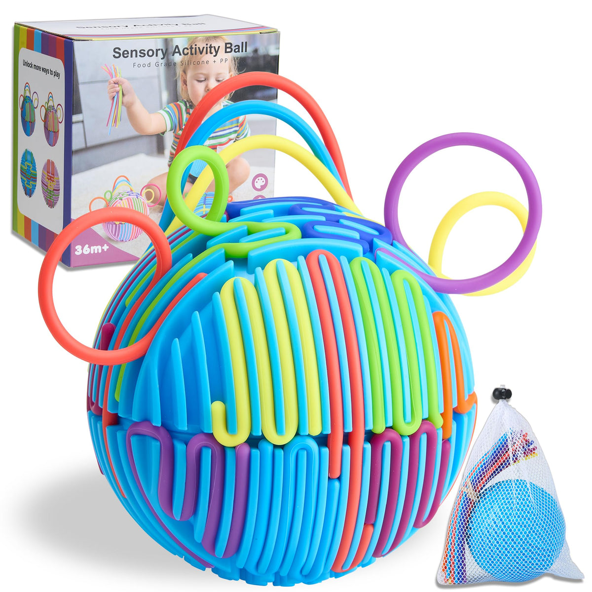 HELLO PAPAYA 24Strings ball with patterns for calm and focus.