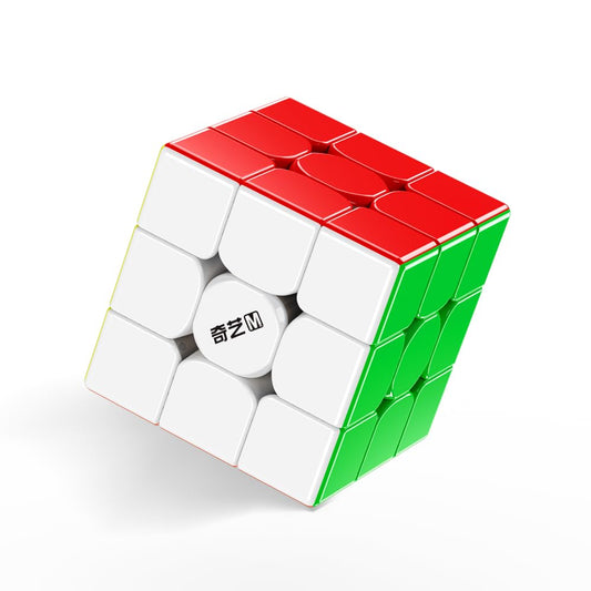 HELLOCUBE QiYi 3x3 Stickerless in motion for smooth, fast solving.