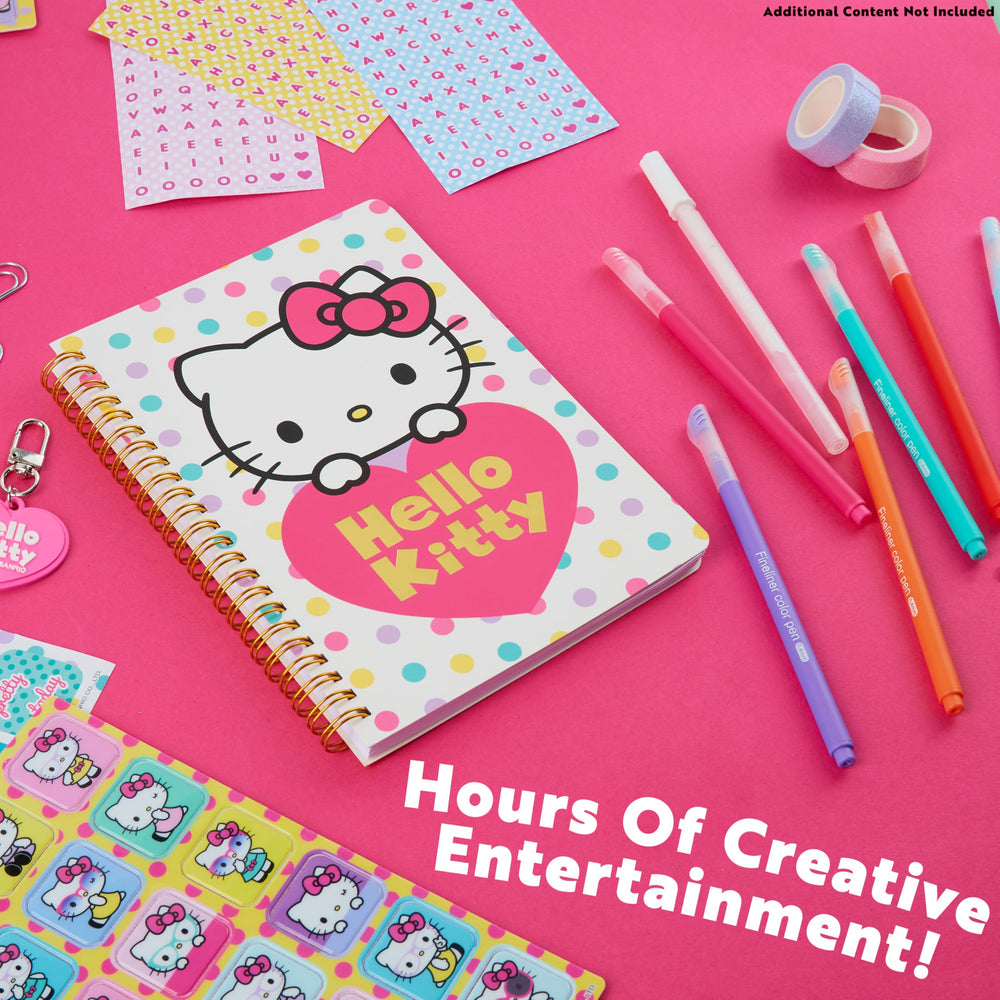 Hello Kitty DIY Journal Kit keychain for cute backpack flair