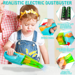 HELLOWOOD Kids Cleaning Set dustpan brush: helps kids develop coordination during cleanup play