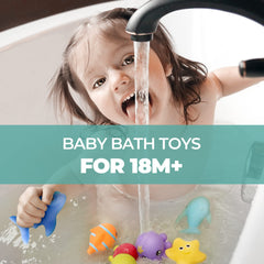 Hely Cancy bright color tub toy; stimulates imagination during bath.