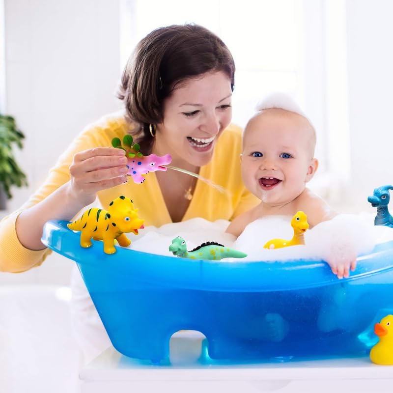 Hely Cancy dinosaur bath toy toddler-friendly size supports easy grasp.