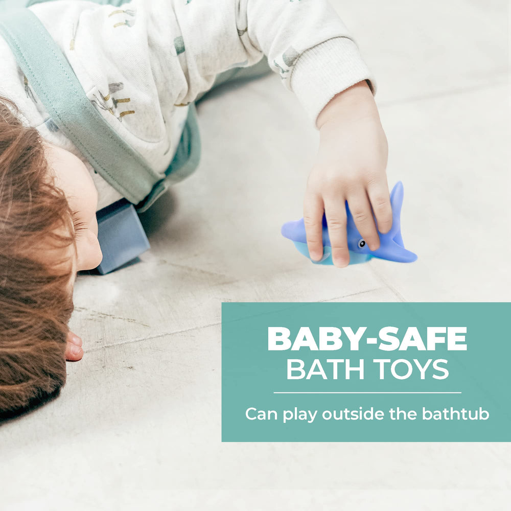 Hely Cancy dishwasher-safe bath toy; quick cleanup after bath time.