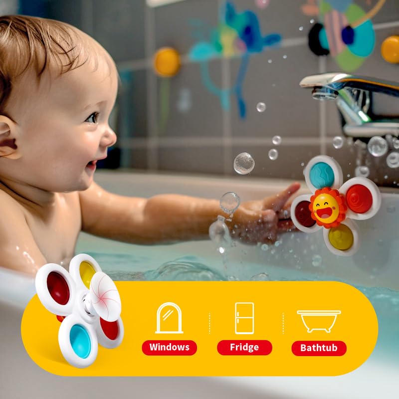 Hely Cancy infant bath toy for 18 months and up with safe grip.