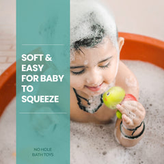 Hely Cancy infant bath toy collection promoting gentle toddler exploration and water play.