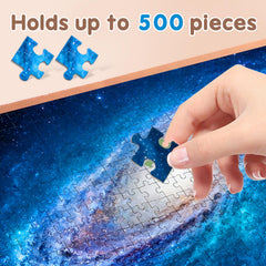 Hemoton puzzle mat's anti-slip surface keeps pieces in place.