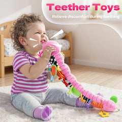 HEMRLY musical rattle caterpillar for playful discovery and responsive sounds