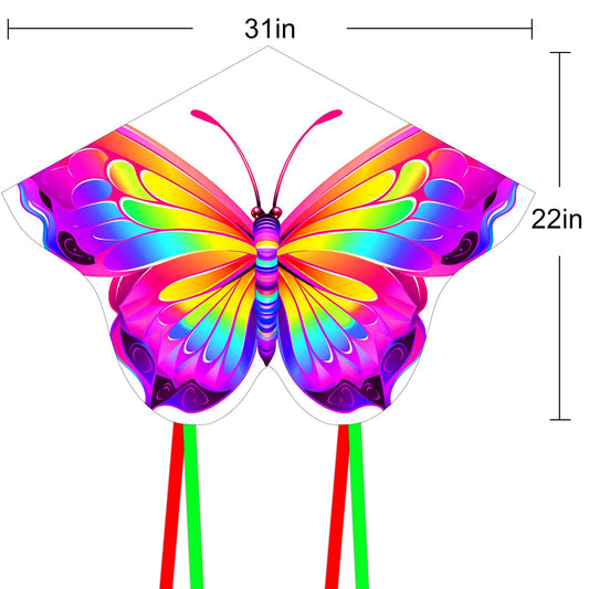 HENGDA KITE butterfly kite fabric detail, durable material for reliable flights.