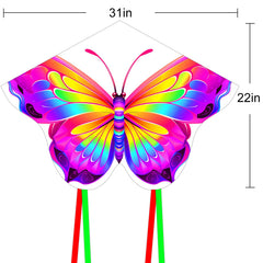 HENGDA KITE butterfly kite fabric detail, durable material for reliable flights.