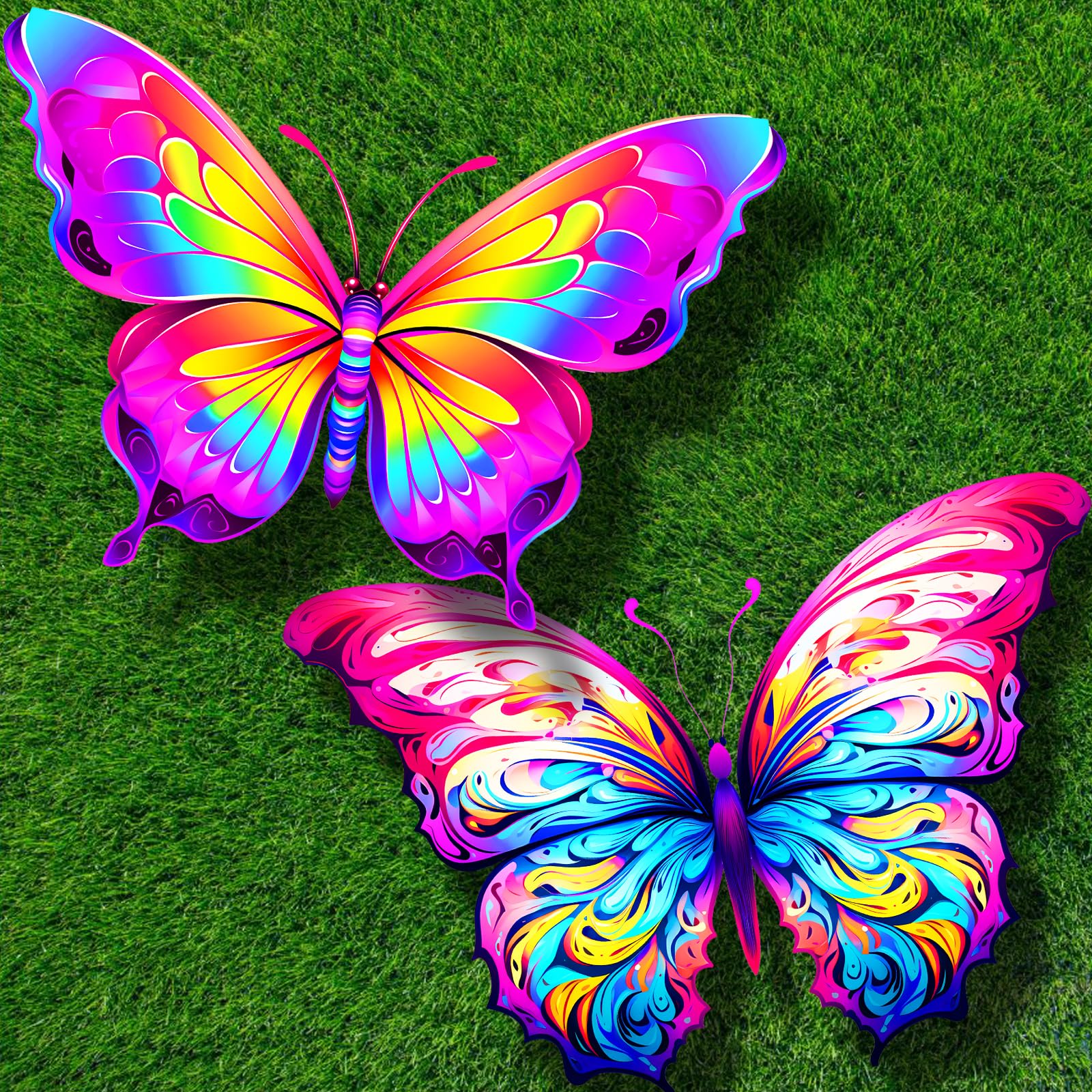 HENGDA KITE butterfly kite in flight, smooth handling for beginners and enthusiasts.