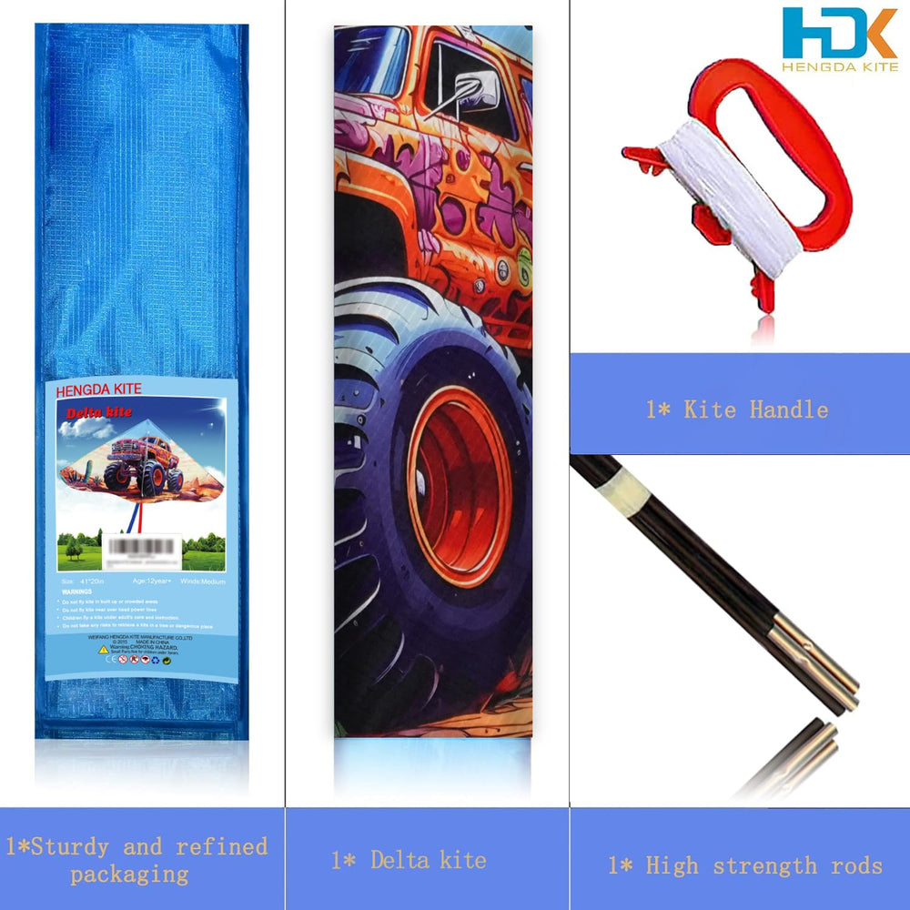 HENGDA KITE beginner package includes all setup components.