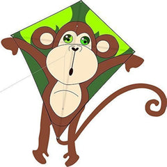 HENGDA KITE monkey kite front view, bright cartoon design ideal for outdoor play.