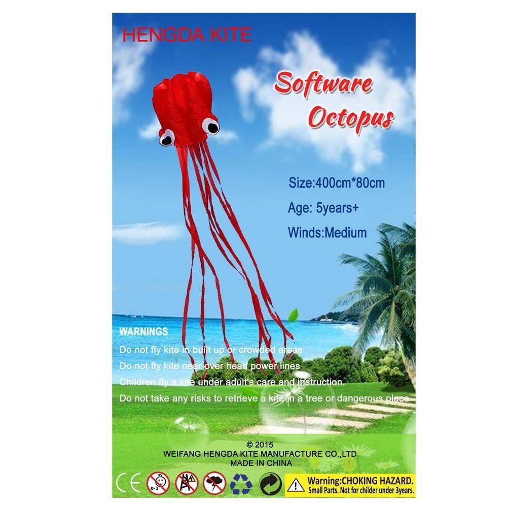 HENGDA KITE Octopus Flyer ideal for beach and park gatherings