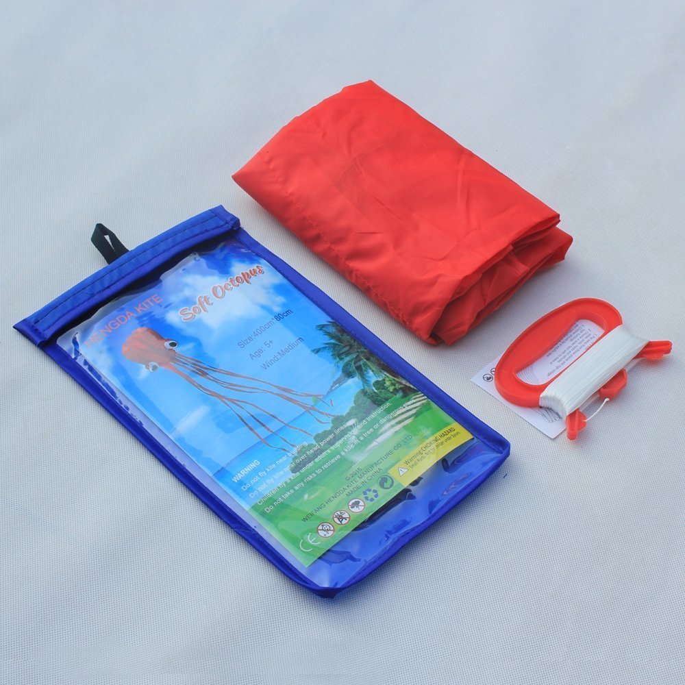 HENGDA KITE Octopus Flyer long color tail improves visibility and tracking