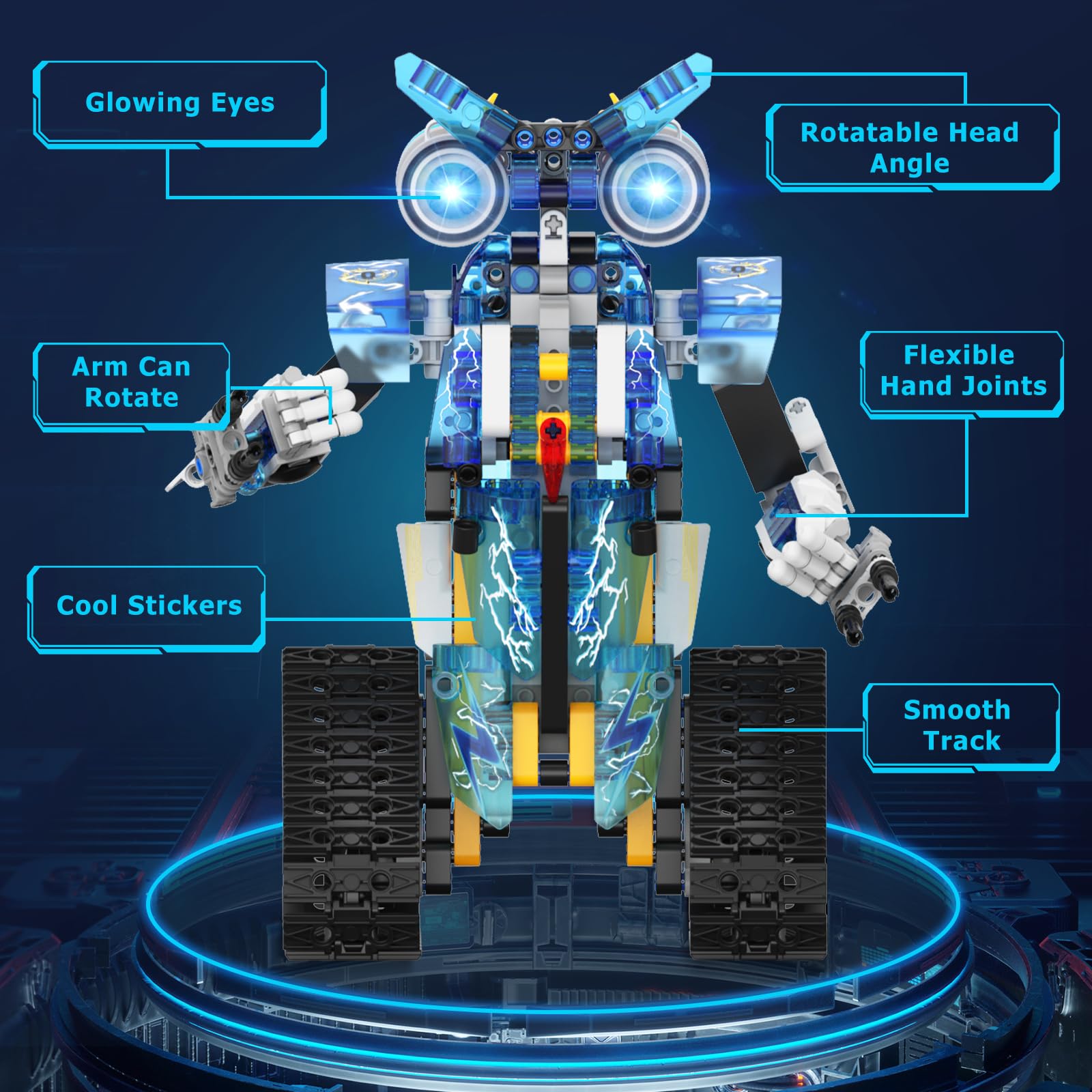 Henoda remote-control robot operates with 2.4GHz precision.
