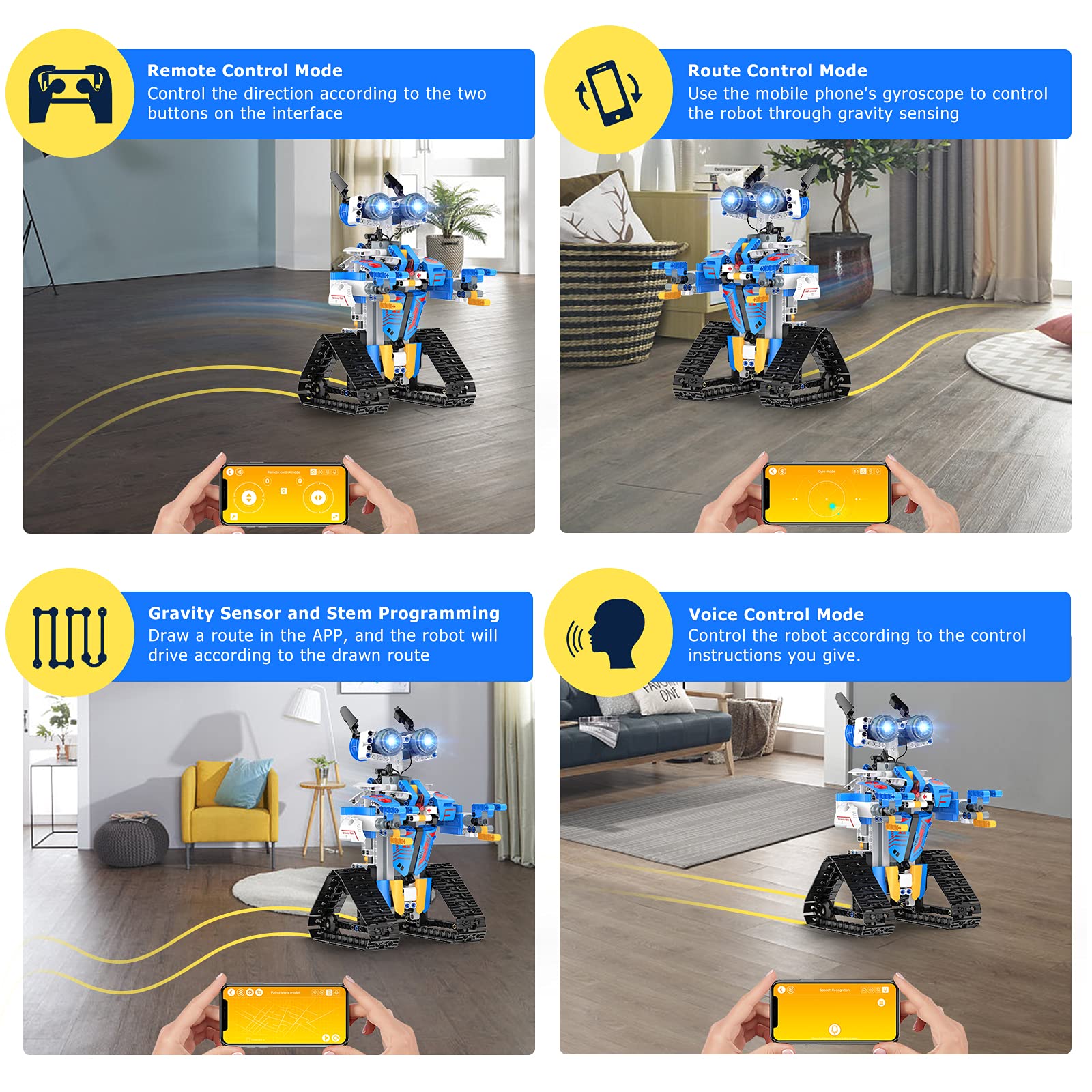 Henoda robot toy app Bluetooth control for easy programming