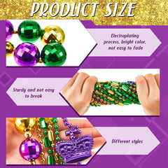 Henoyso crown beaded necklace festive crown accents for parade outfits