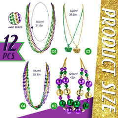 Henoyso round 31-5in bead necklace highlights colorful accents for festive outfits