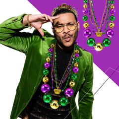 Henoyso Mardi Gras color beads pack vibrant hues for party color schemes