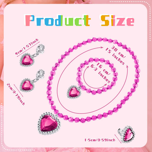 Henoyso princess jewelry set bracelets add sparkle to outfits