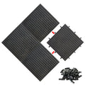 Hensgaukt 4pc base plates 16x16 black for sturdy brick foundations