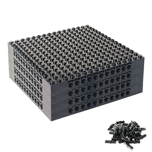Hensgaukt 16x16 black base plates ideal for pixel art projects