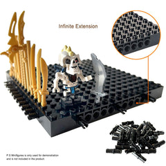 Hensgaukt wall display setup using black 16x16 base plates