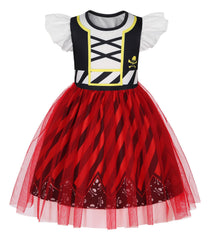 HenzWorld pirate costume front view showcases vivid colors for imaginative play.