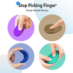 HEOMOONE fidget stone textured-3: quiet pocket toy for classroom rewards