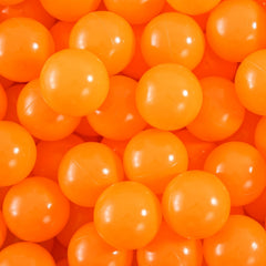 Heopeis ball pit balls 2.75 inches orange set for safe play in homes.