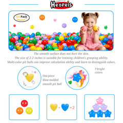 Heopeis ball pit balls used in pool and tent play scenarios
