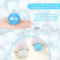 Heopeis ball pit balls in pearl white ideal for stacking and gentle play