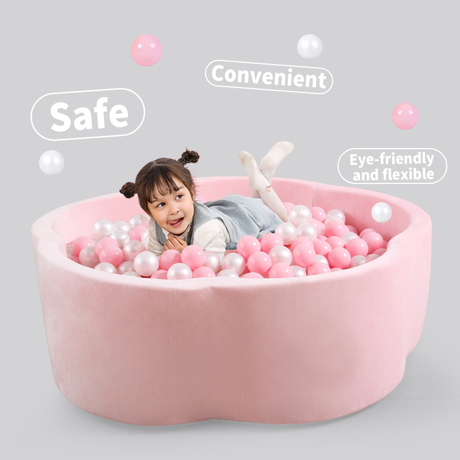 Non-toxic Heopeis ball pit balls with smooth edges