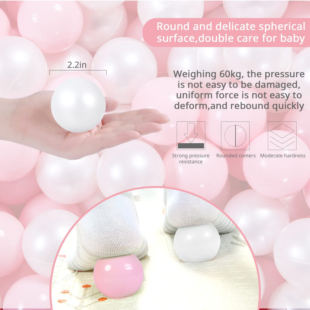 Easy-to-clean Heopeis pink pearl white balls