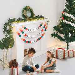 Heopeis birthday banner display ready for festive photos.