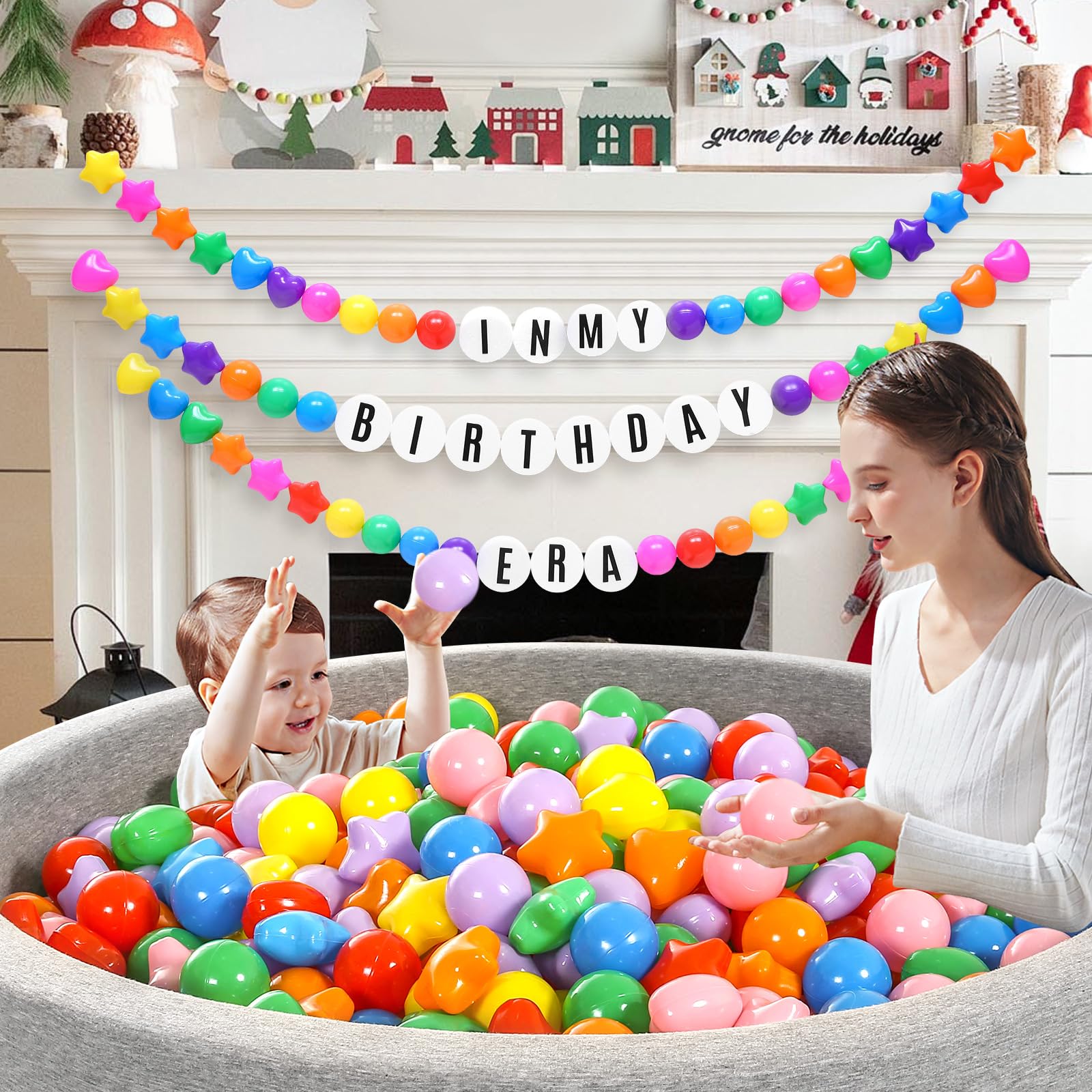 Heopeis color recognition and counting play with ball pit balls