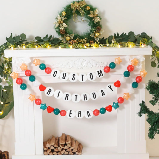 Heopeis colorful plastic balls add bright, reusable accents to banners.