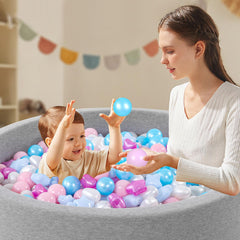 Heopeis DIY party decoration balls used as colorful room accents.
