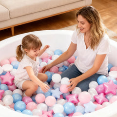 Heopeis soft-edge balls safe for tiny fingers during playtime.