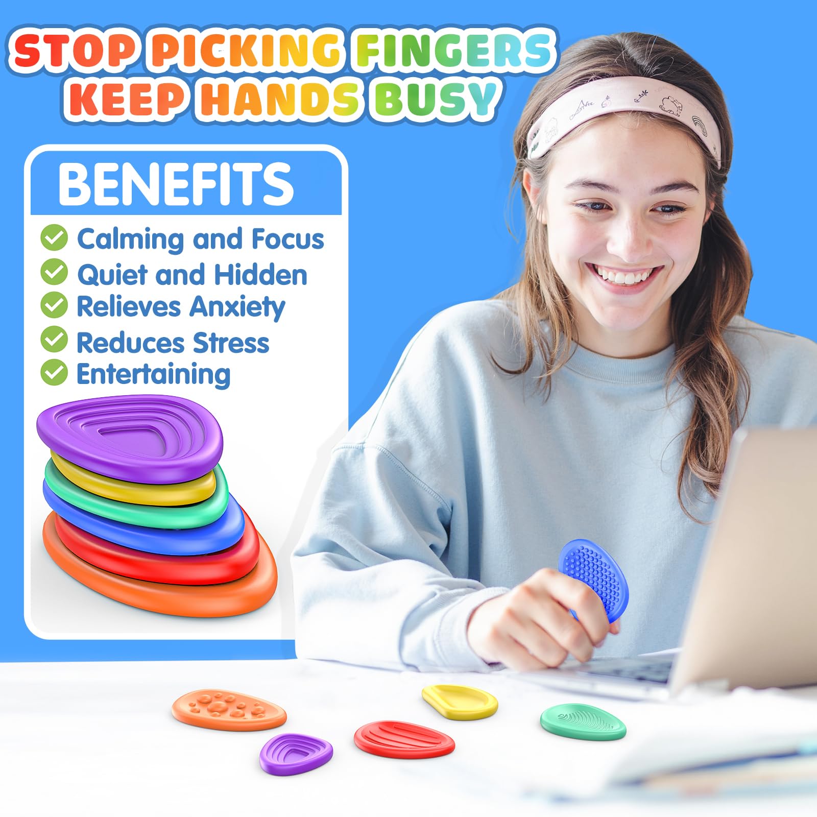 Hepoasky sensory slug toys deliver tactile fun to quiet restless hands during learning.