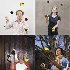 Heqishun juggling balls bright color palette for family practice