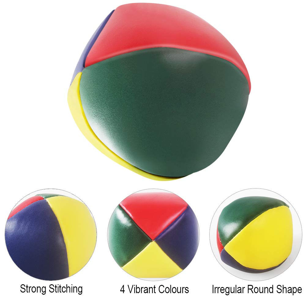 Heqishun juggling balls packaging shows contents