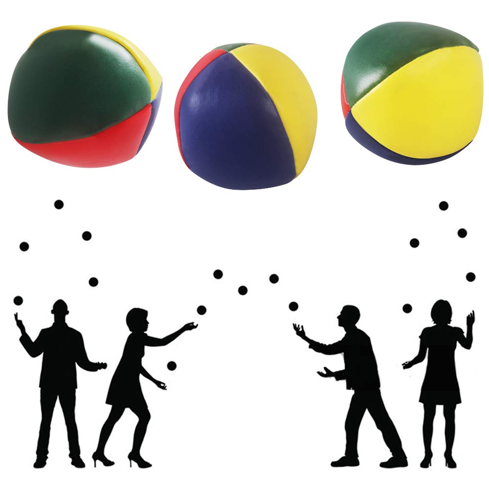 Heqishun soft juggling balls stitching detail shows quality material