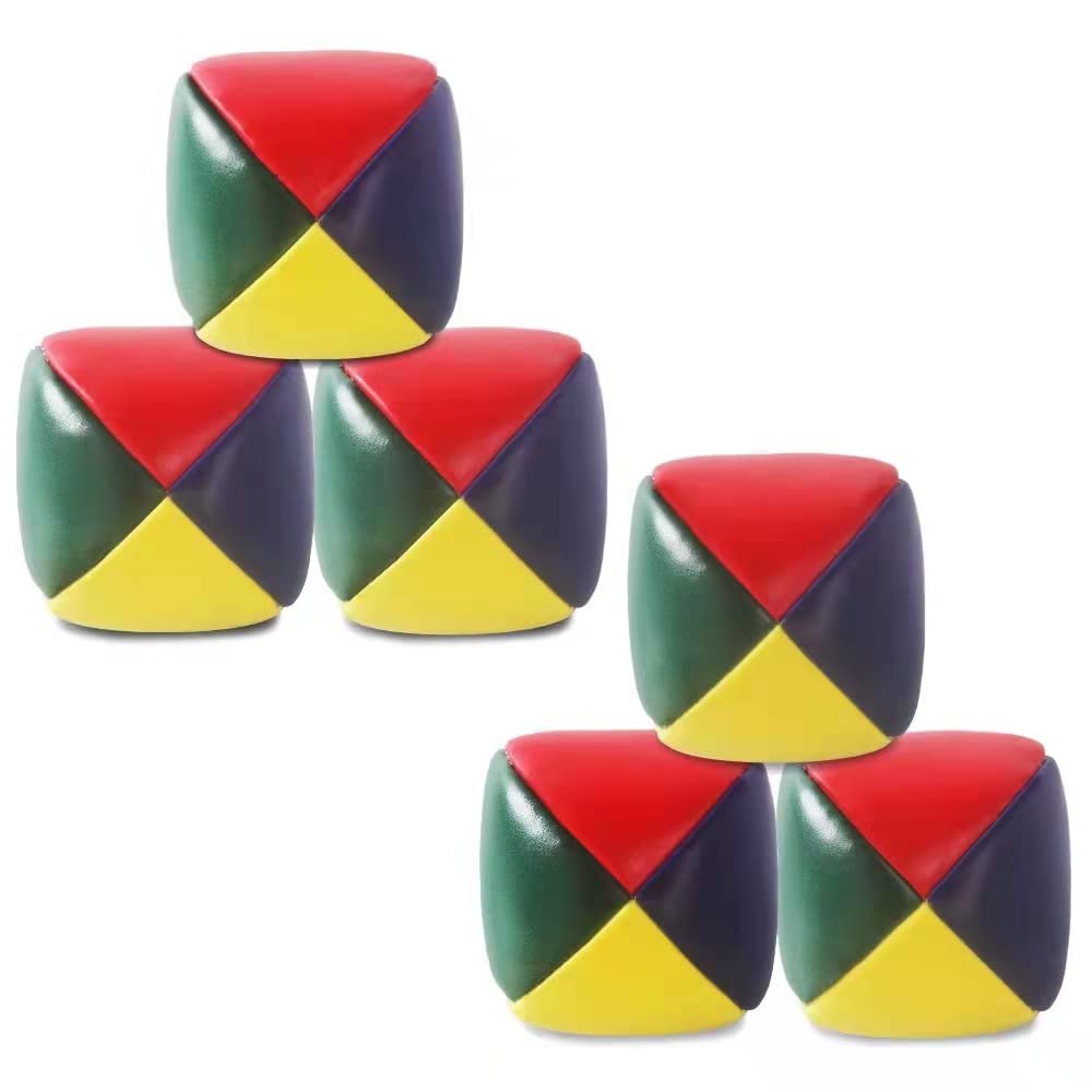 Heqishun soft juggling balls beginners set in bright colors for easy practice