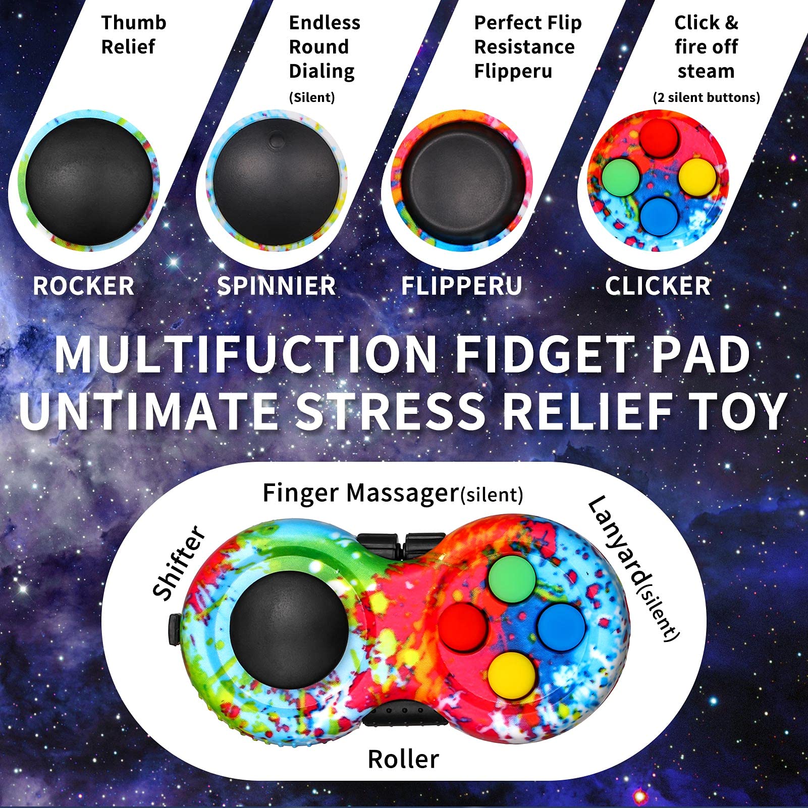 HEQU fidget pad massage — soothing touch for desk breaks.