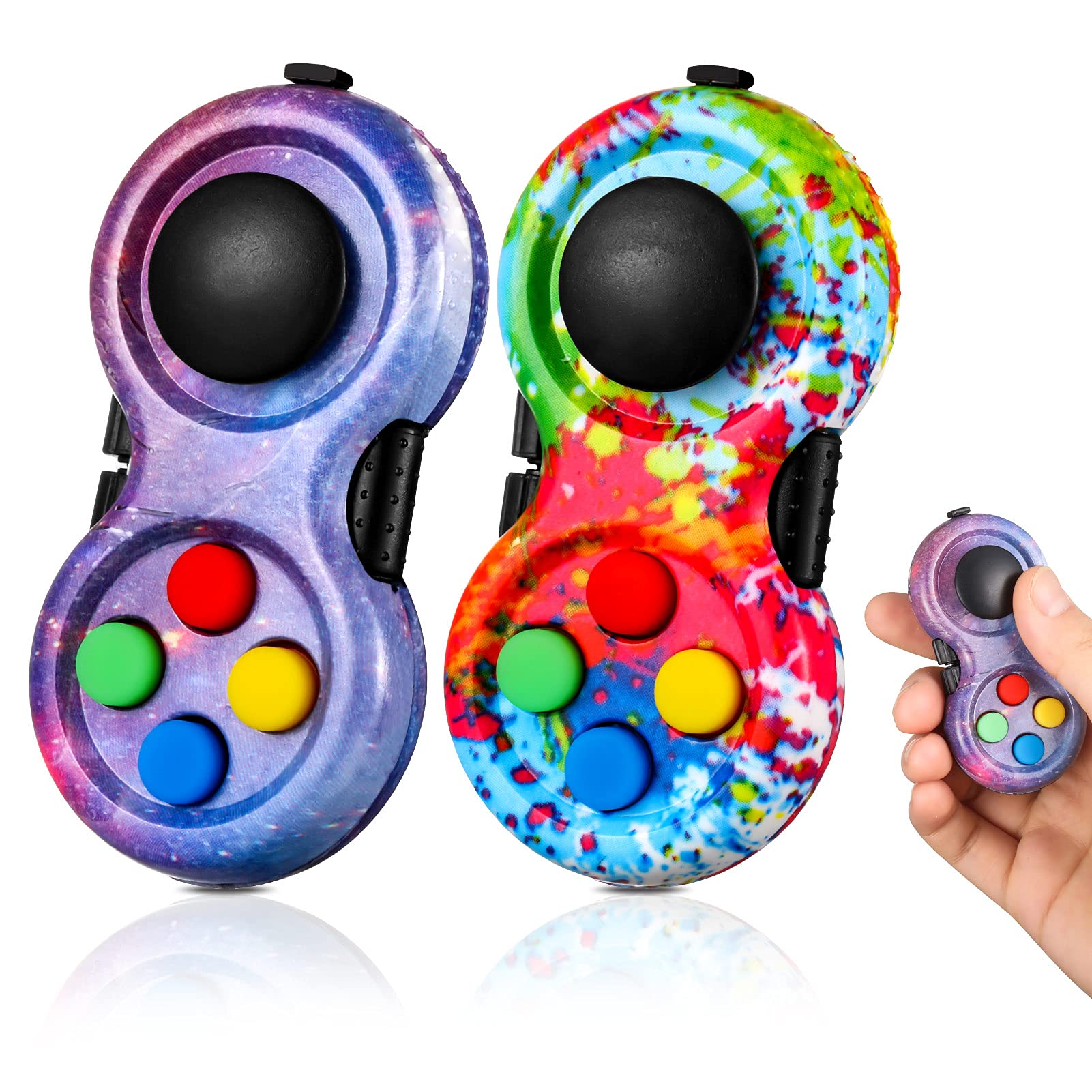 HEQU fidget pad switch — tactile control for quick focus.