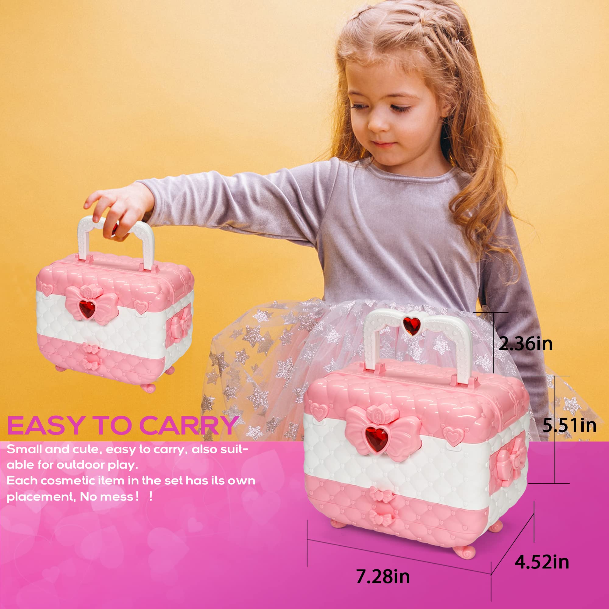 HERAPFANN nail polishes and file, kid-safe colors for nail-art pretend.